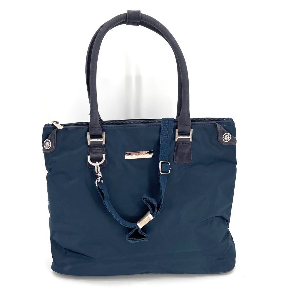 Anne Klein Laptop Crossbody Shoulder Bag Blue